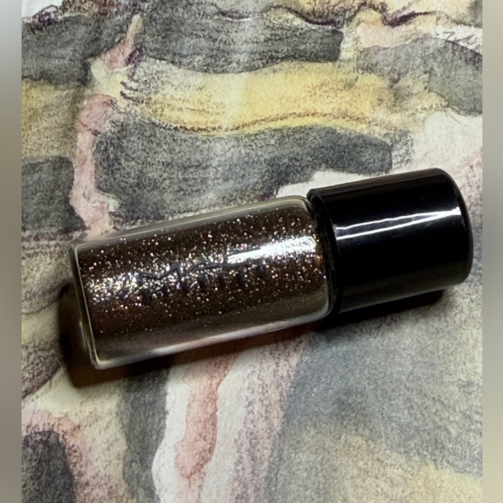 MAC COSMETICS NEW REFLECTS ANTIQUE GOLD Glitter Loose Powder VIAL NEW HTF
